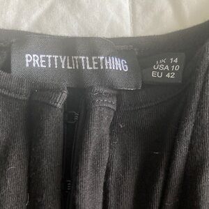 PrettyLittleThing Elegant Black Blouse